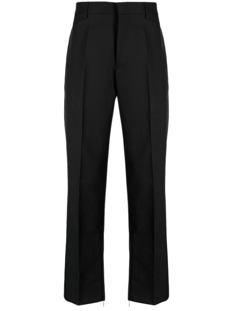 Off-White zip-detail cotton tailored trousers Men