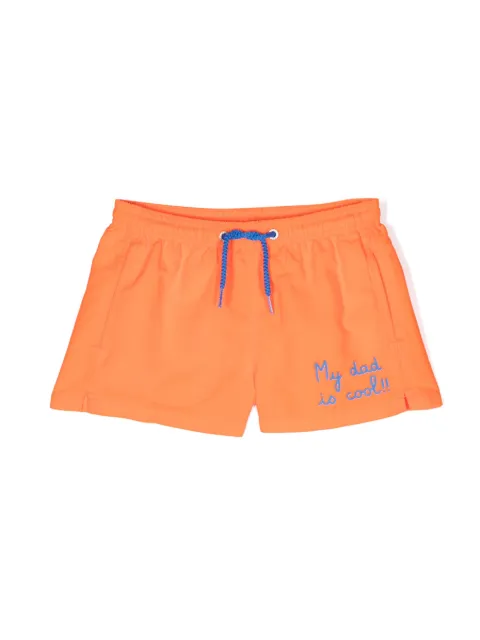 MC2 Saint Barth Kids Badeshorts mit Logo-Stickerei