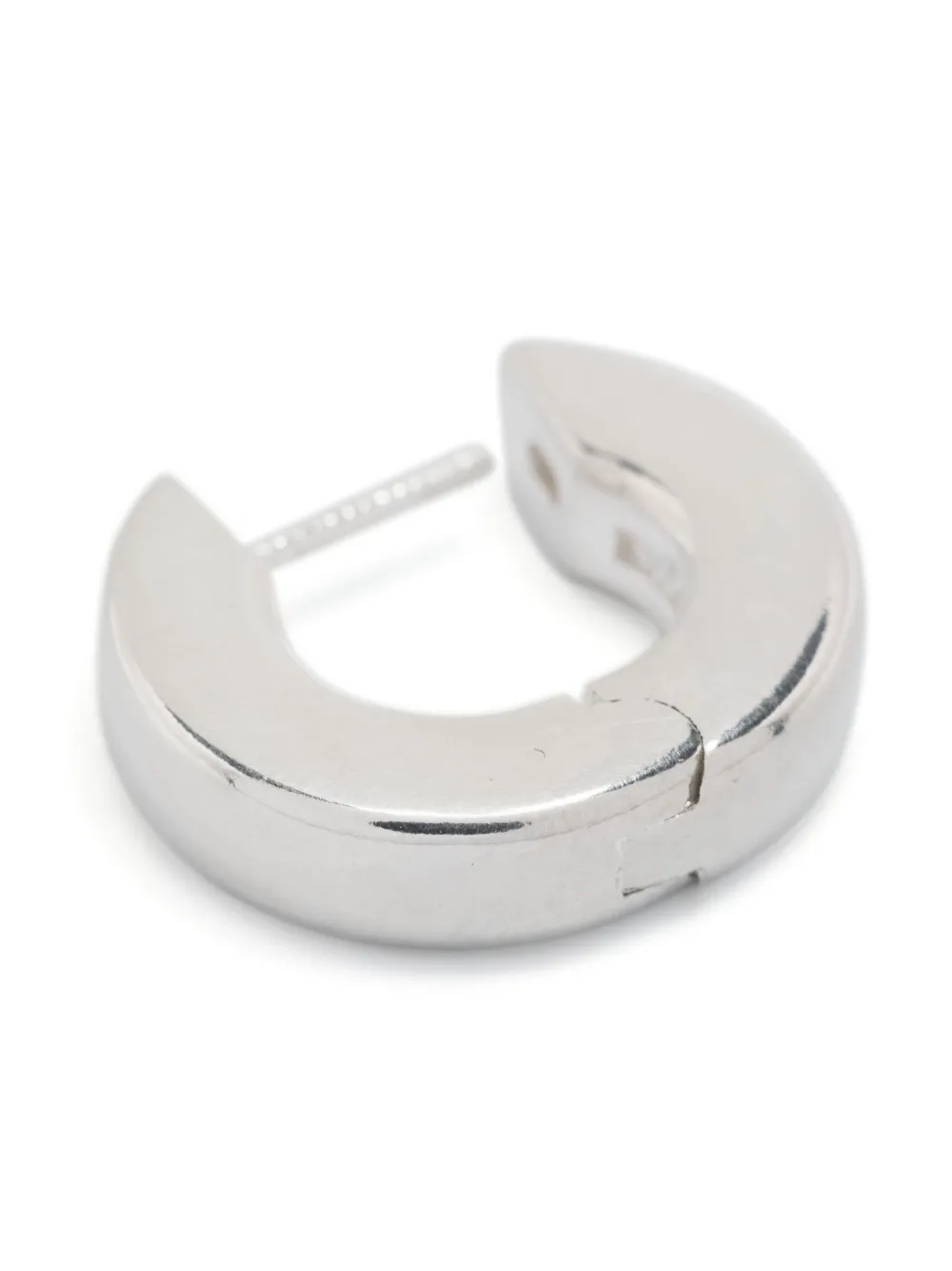 ALL BLUES Snake Small Sterling-Silver Hoop Earrings in