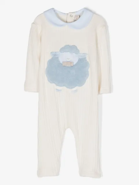 La Stupenderia embroidered-design ribbed-knit bodysuit 