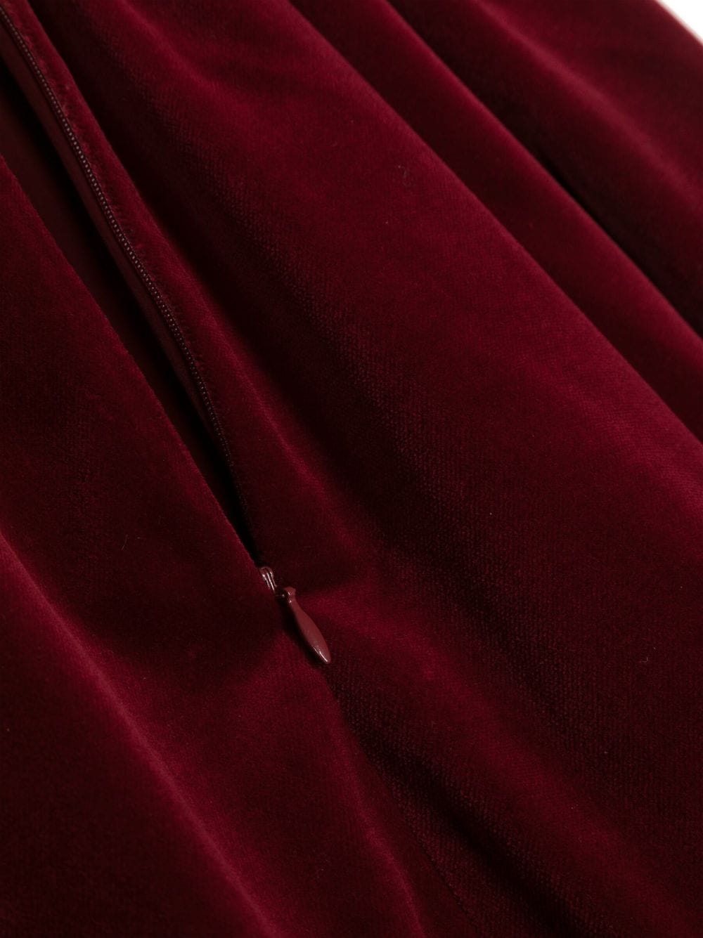 La Stupenderia bow-detailing velvet-finish dress - Red