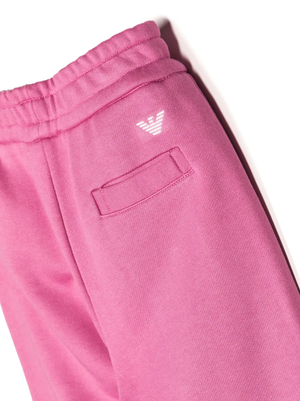  Emporio Armani Kids Logo-print Drawstring Track Pants - Pink 