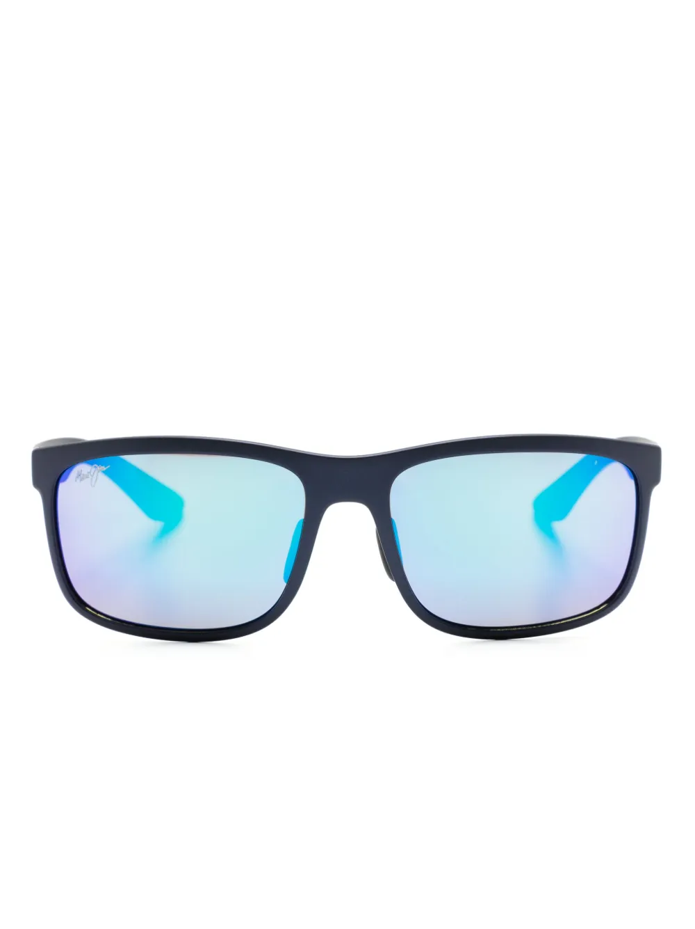 Maui Jim Huelo スクエアフレーム サングラス - ブルー Maui Jim Huelo スクエアフレーム サングラス - ブルー