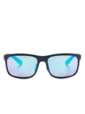 Maui Jim Huelo rectangular-frame sunglasses - Blue