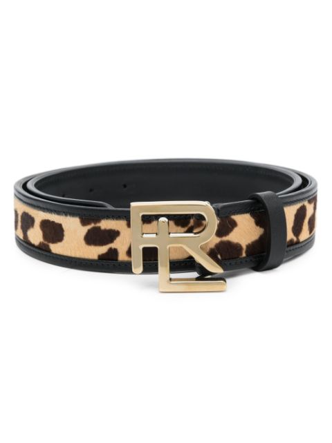 Ralph Lauren Collection cheetah-print leather belt