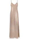 Ralph Lauren Collection Reymond embellished evening dress - Neutrals