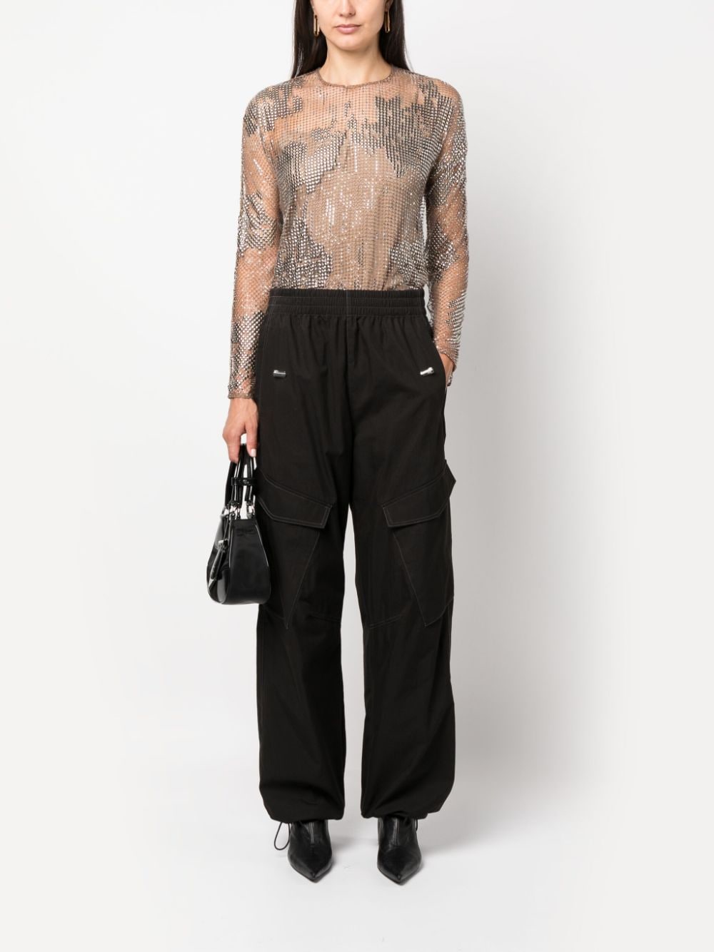 Ralph Lauren Collection Top met studs - Grijs