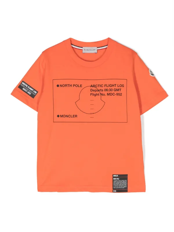 Moncler Enfant graphic print Cotton t shirt Farfetch