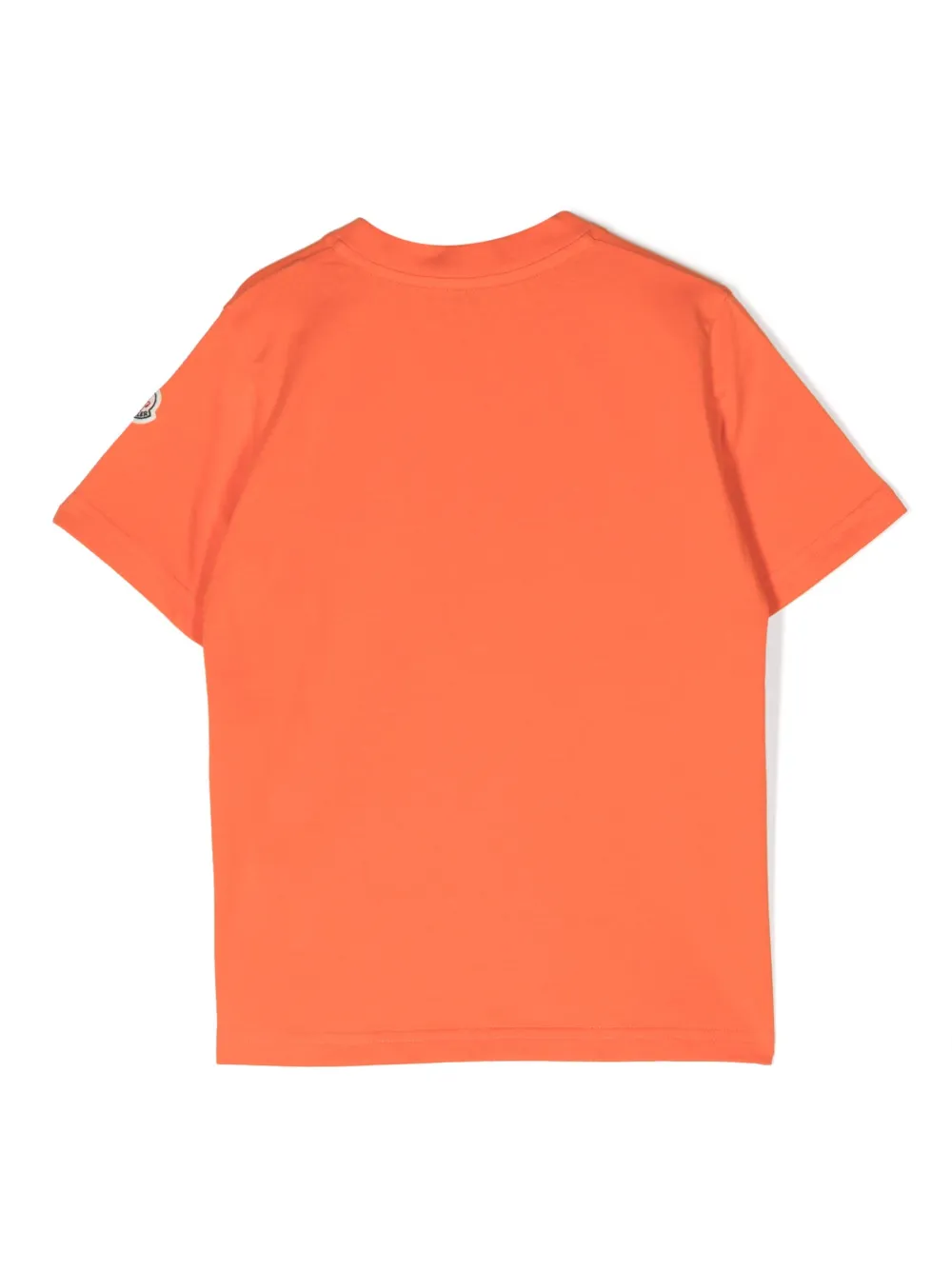 Moncler Enfant graphic-print cotton t-shirt - Oranje