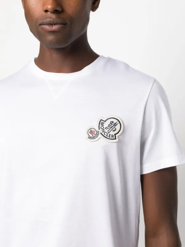 Moncler logo-patch Cotton T-shirt - Farfetch