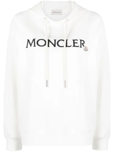Moncler hoodie con logo bordado