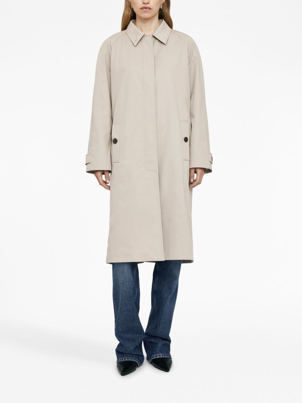 Image 2 of ANINE BING Randy cotton trench coat