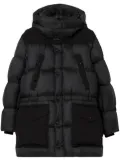 Burberry logo-engraved puffer jacket - Black