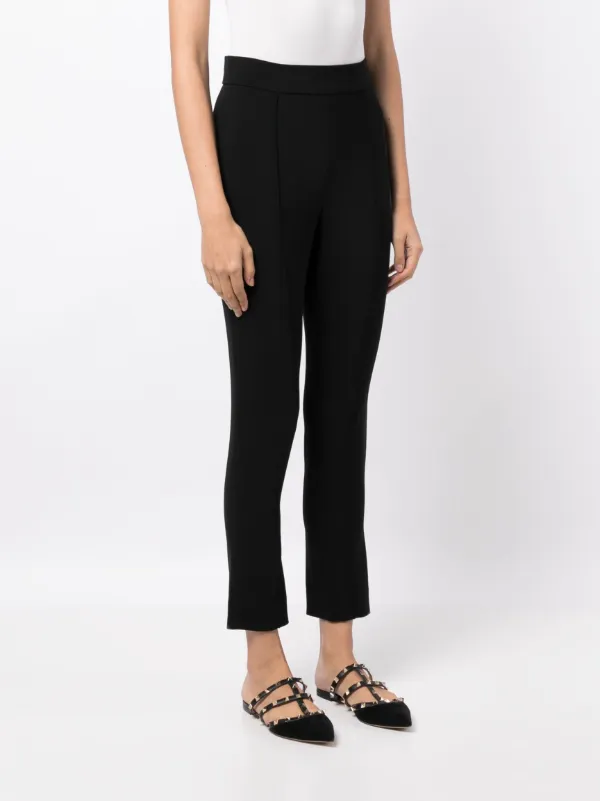 Carolina Herrera high-waisted Cropped Trousers Black FARFETCH PH