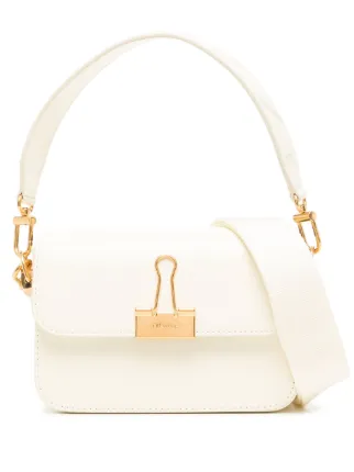 Off-White Bolsa Tiracolo Com Placa De Logo | Neutro | FARFETCH BR