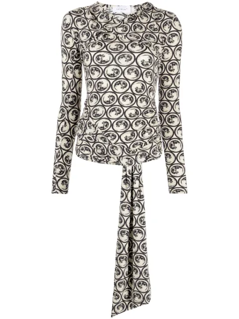 Off-White top con estampado de motivo