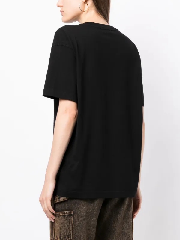 Off-White logo-print short-sleeve T-shirt | Black | FARFETCH JO