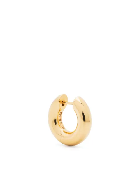 All Blues small Almost hammered-effect huggie earrings