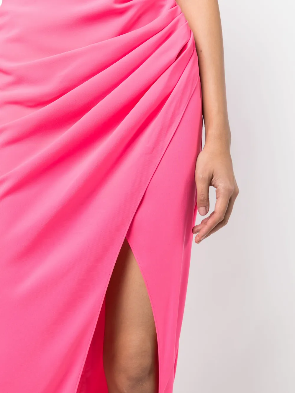 Self Portrait Gathered Midi Dress Farfetch