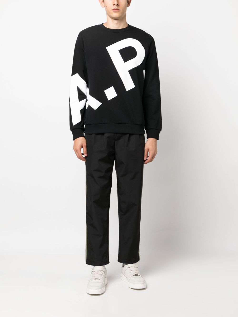 A.P.C. Cory logo-print sweatshirt - Zwart