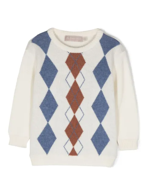 La Stupenderia graphic-print wool jumper 