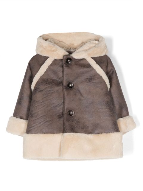 La Stupenderia fleece-lining classic-hood jacket 