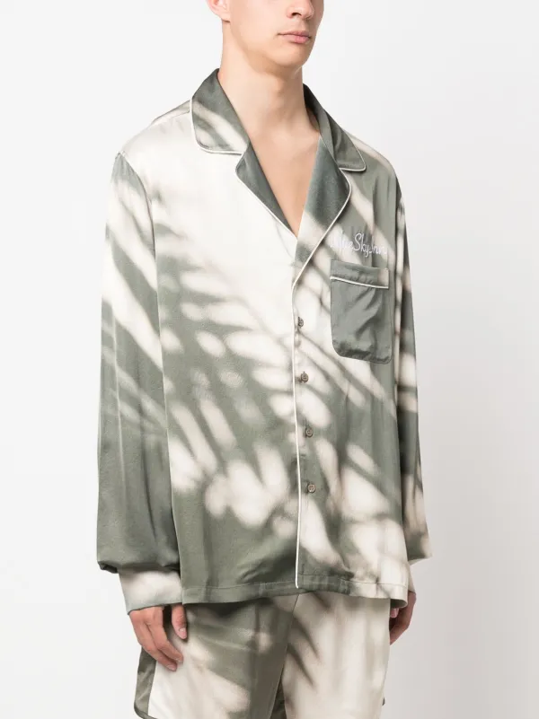 Pyjama collar shirt shop