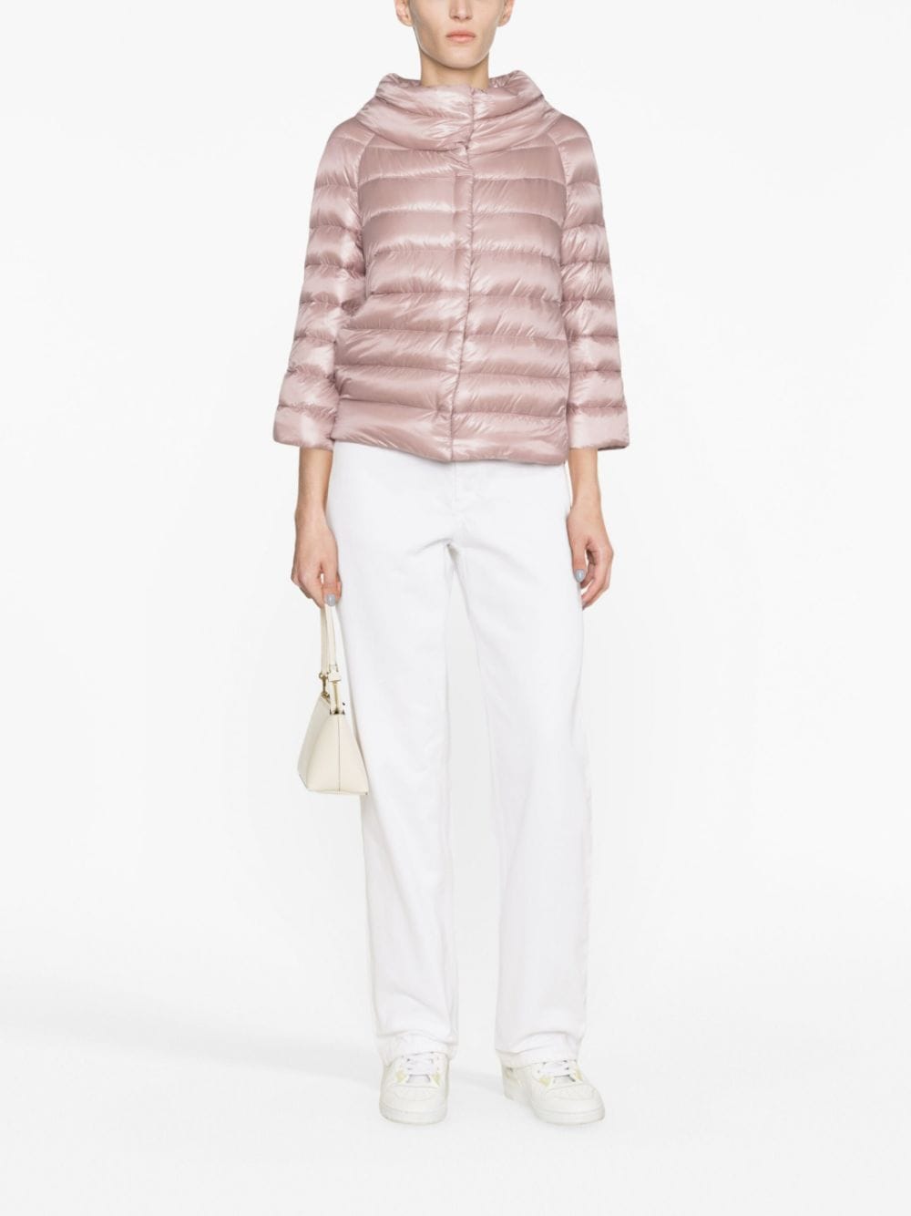 Herno funnel-neck quilted jacket - Roze