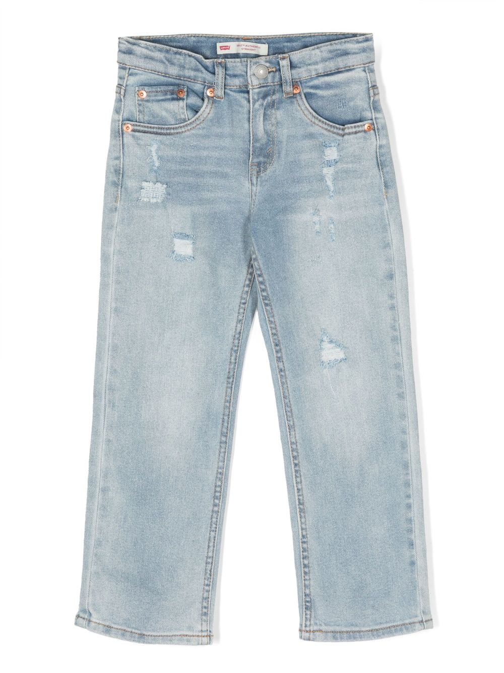 Image 1 of Levi's Kids mid-rise straight-leg jeans