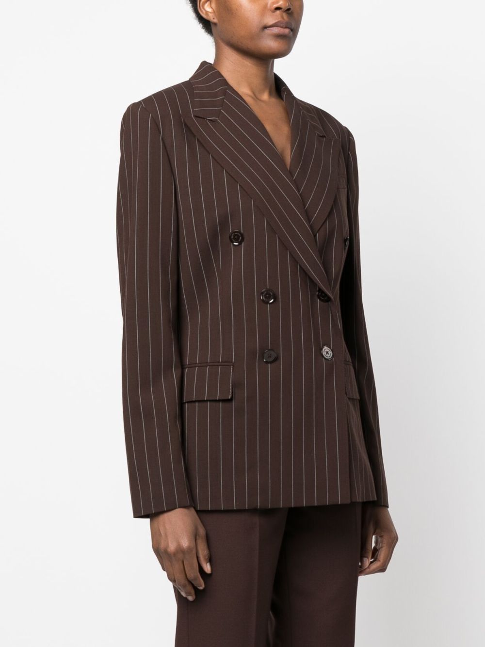 Ralph Lauren Collection Safford striped wool blazer Women