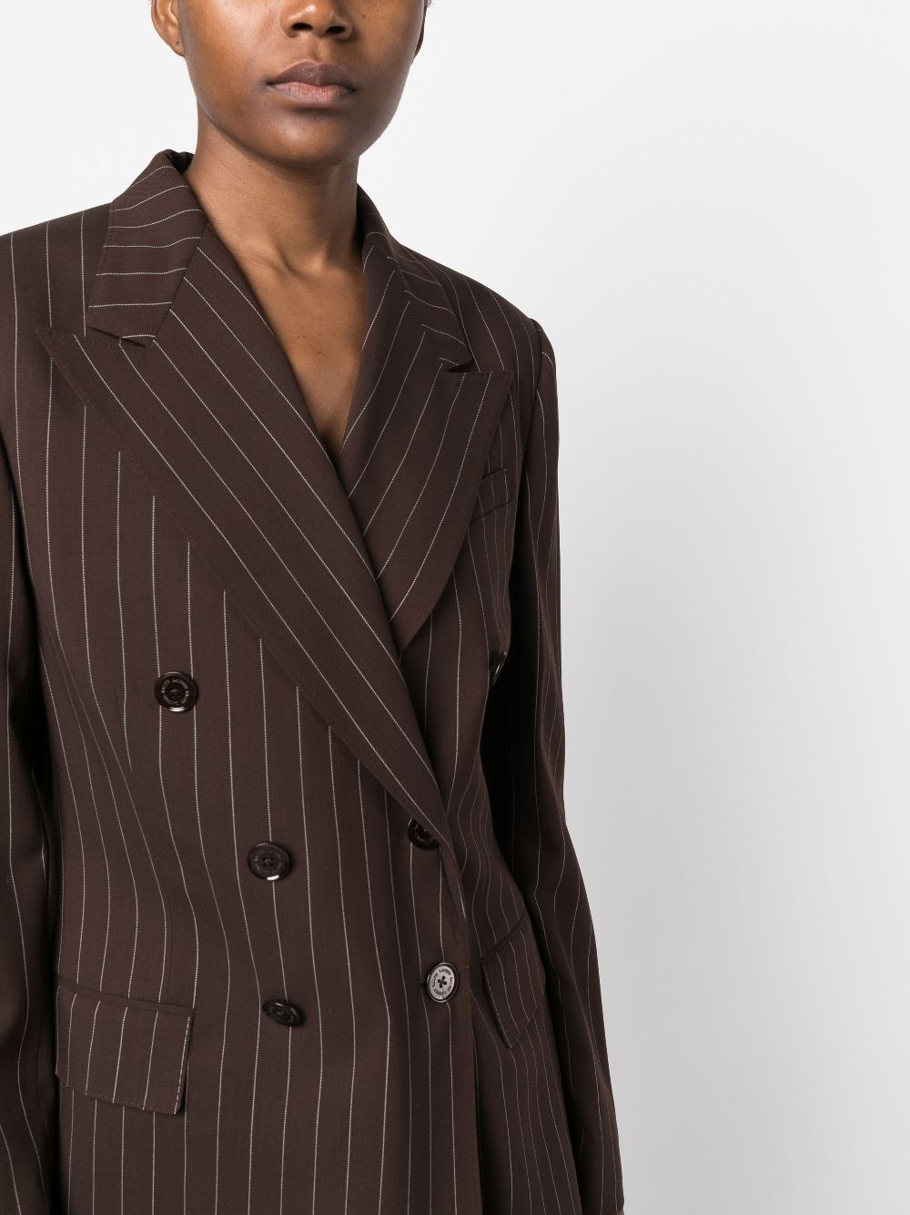 Ralph Lauren Collection Safford striped wool blazer Women