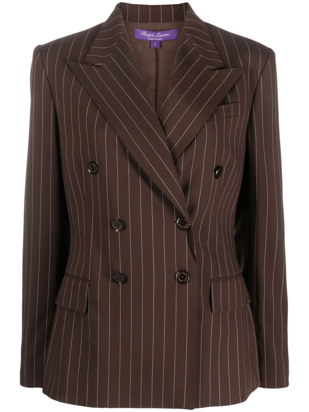 Ralph Lauren Collection Safford striped wool blazer Women