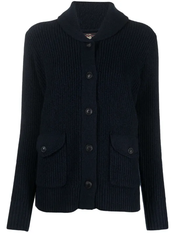 Ralph Lauren RRL リブニット カーディガン | ブルー | FARFETCH JP