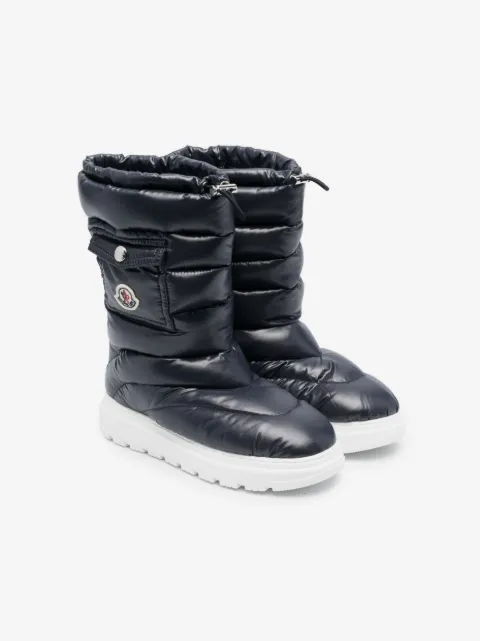 Moncler Enfant logo-patch quilted snow boots