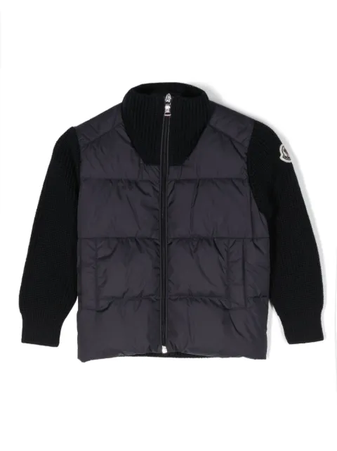 Moncler Enfant logo-patch panelled jacket