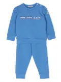 Moncler Enfant logo-print cotton tracksuit set - Blue