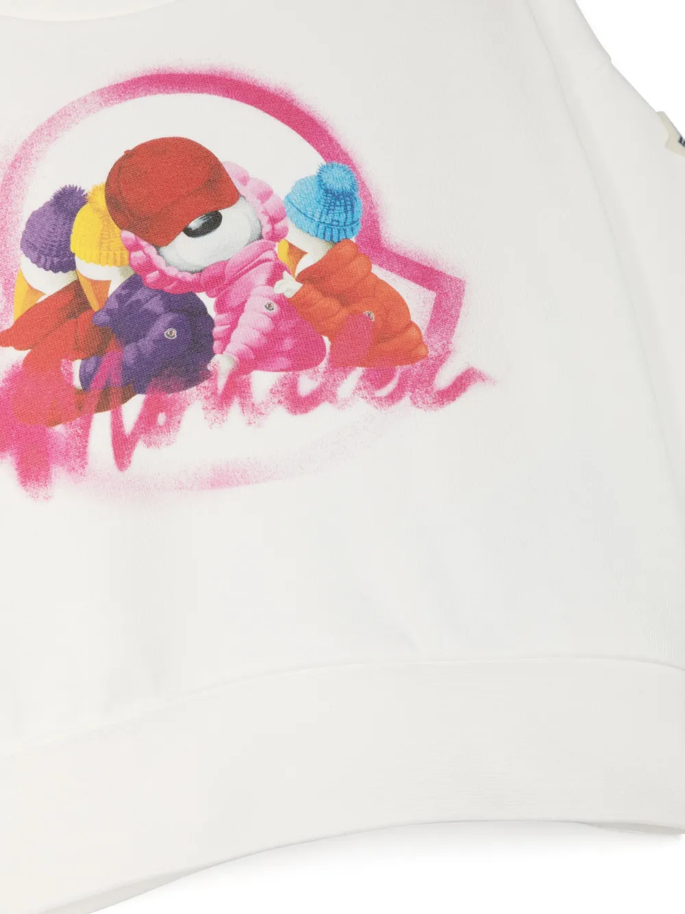  Moncler Enfant Graphic-print Cotton Sweatshirt - White 