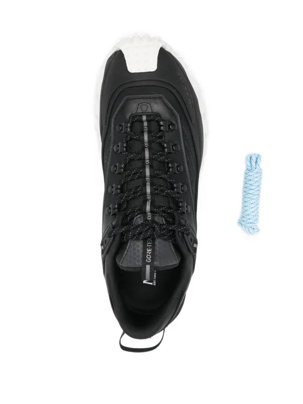 Moncler Trailgrip GTX Leather Sneakers | Black | FARFETCH