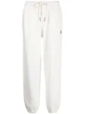 Moncler drawstring-waist cotton track pants - White