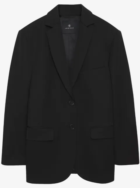 ANINE BING Quinn single-breasted wool blazer