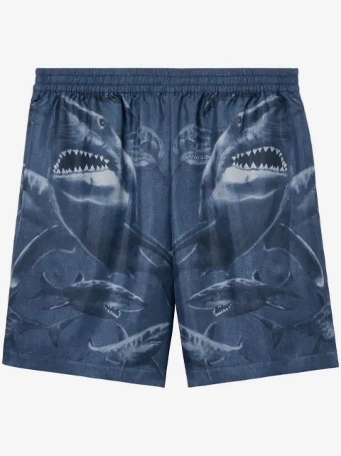 Burberry shark-print silk shorts 