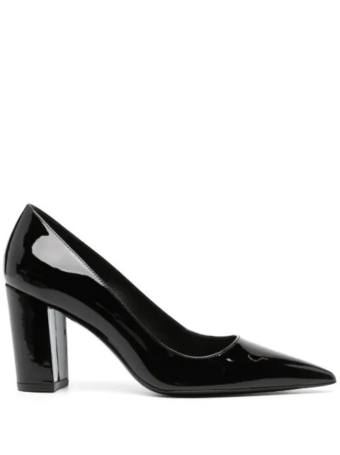 Stuart Weitzman 85mm pointed-toe leather pumps