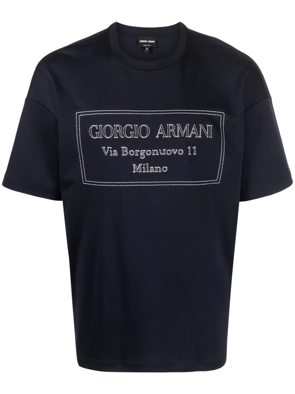 Giorgio armani logo t on sale shirt