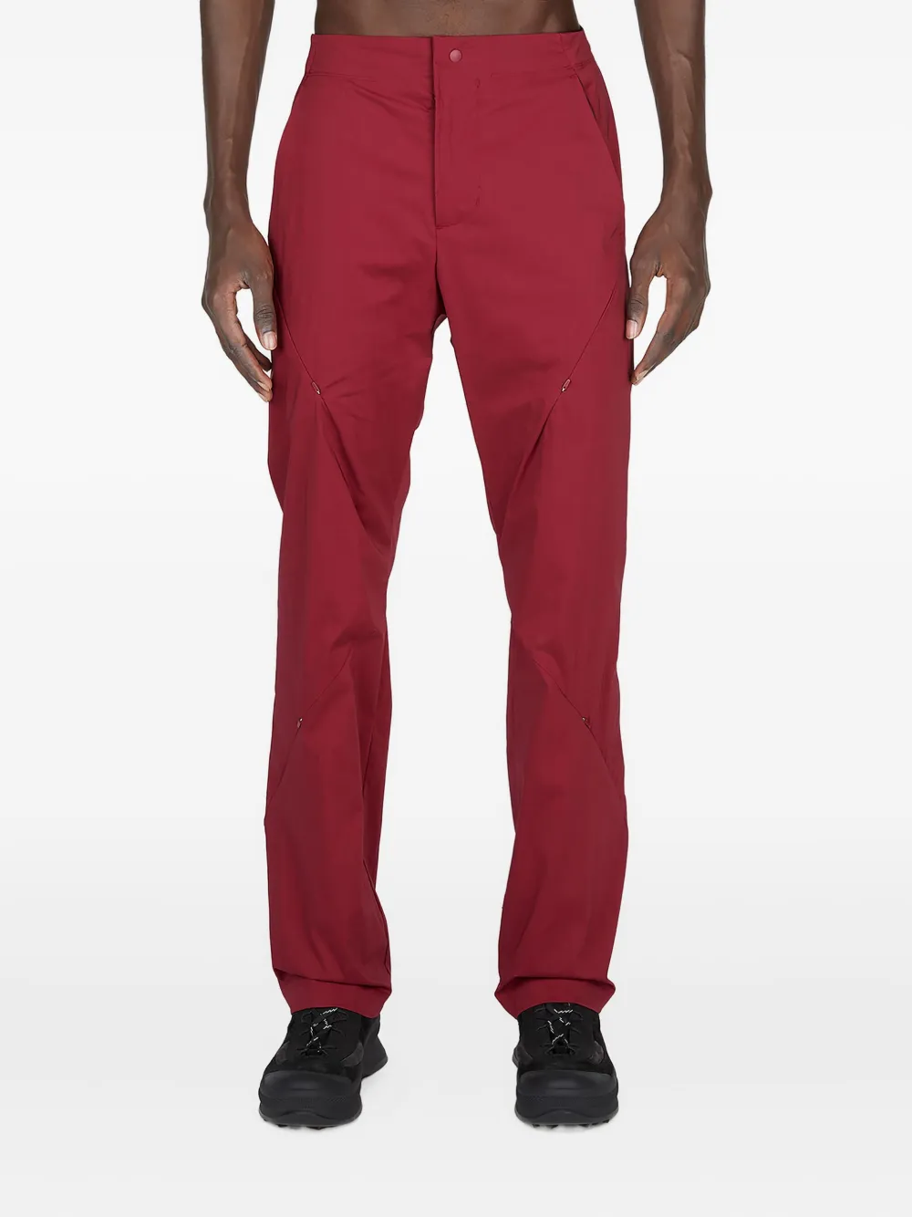 Post Archive Faction panelled pocket trousers Rood