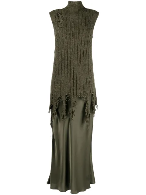 Christopher Esber Replica panelled maxi dress