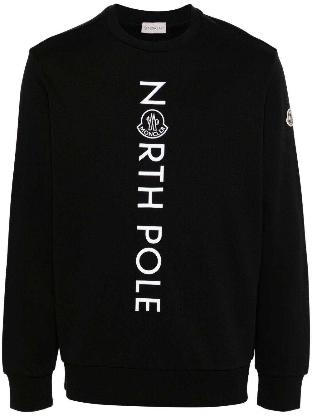 Moncler Jersey sweater met logoprint Zwart