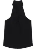 ANINE BING Becca halterneck sleeveless top - Black