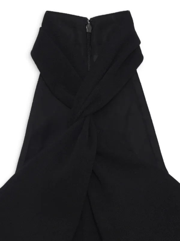 ANINE BING Becca Halterneck Sleeveless Top | Black | FARFETCH