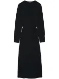 ANINE BING Helene V-neck long dress - Black