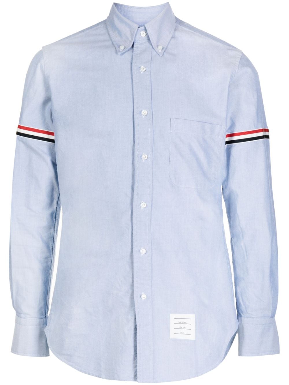 Thom Browne RWB Stripe Cotton Shirt - Farfetch